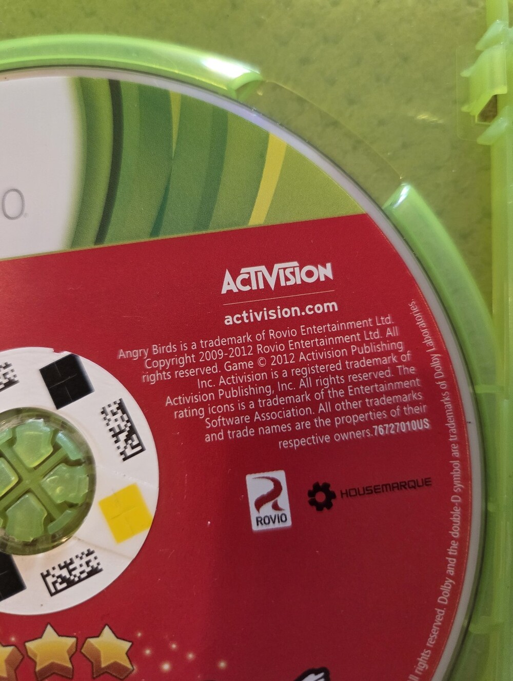Angry Birds Trilogy Xbox 360 Disc, Case. No Manual or case art. Microsoft - Picture 4 of 16